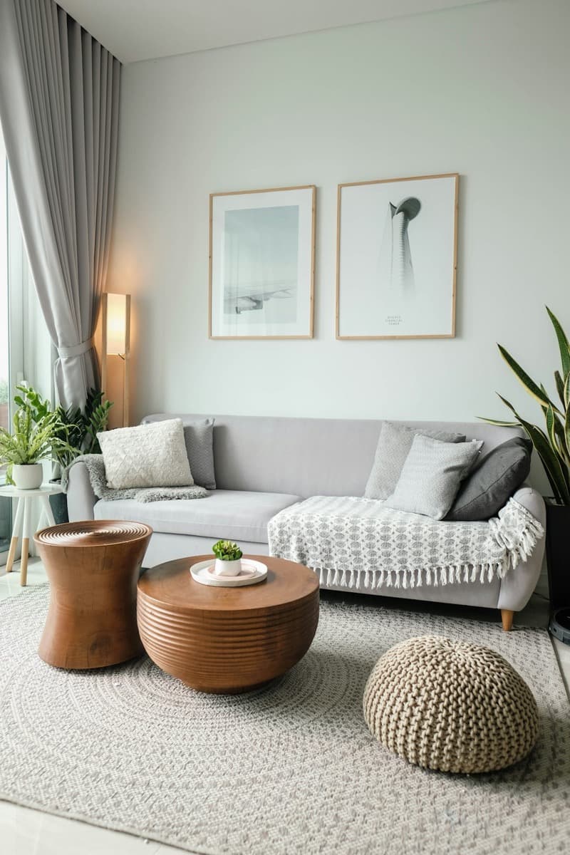 A freshly decorated room